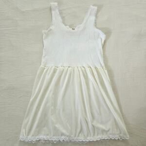 Vintage White Sleeveless Slip Dress 5t/6